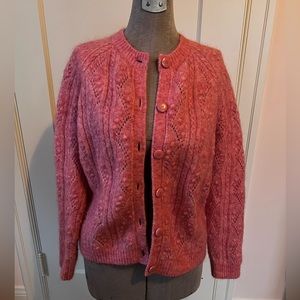 Perfect Sezane Magda Cardigan in Pink